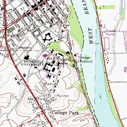 Topographic Map of Phi Kappa Psi, PA