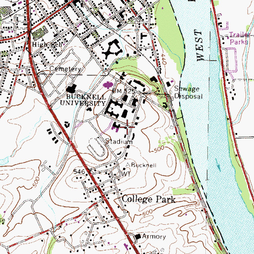 Topographic Map of Sigma Chi, PA