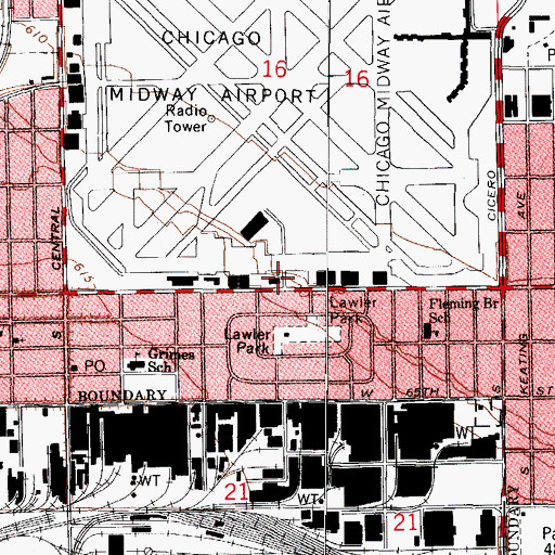 Topographic Map of Chicago Engine Company 127, IL