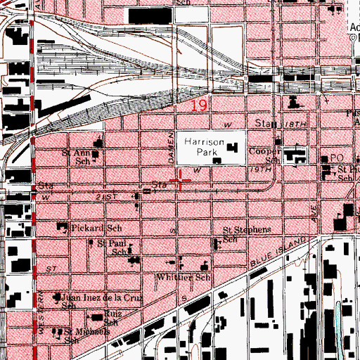 Topographic Map of Chicago Engine Company 23, IL