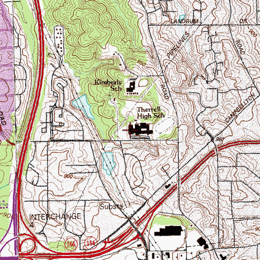 Topographic Map of D M Therrell School of Business and Entepreneurship, GA