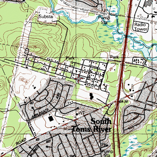 Topographic Map of Holy Temple Church of God, NJ