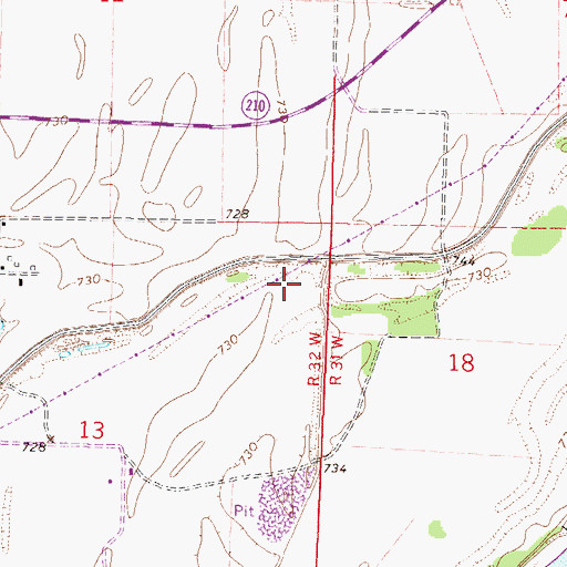Topographic Map of Sissons Bend (historical), MO