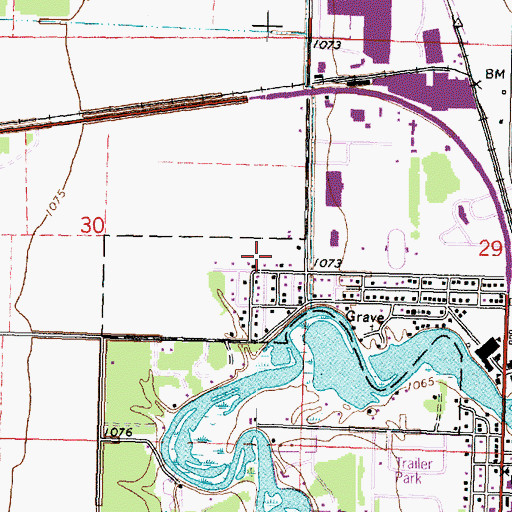 Topographic Map of Give Glory to God Church, MN