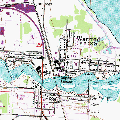 Topographic Map of Union Congregational Church, MN