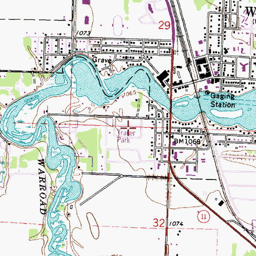 Topographic Map of Countryside Trailer Park, MN