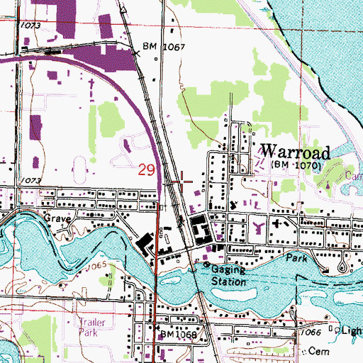 Topographic Map of Altru Clinic, MN