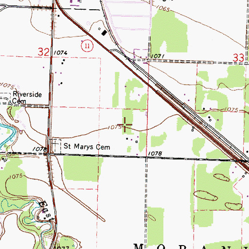 Topographic Map of Warroad Care Center, MN