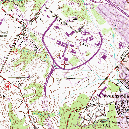 Topographic Map of University of Maryland Baltimore County Administration Building, MD