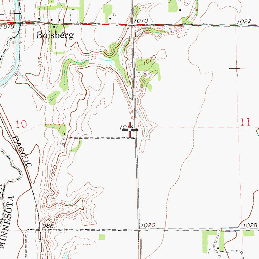 Topographic Map of School Number 40 (historical), MN