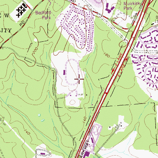 Topographic Map of Avrum Gudelsky Memorial Auditorium, MD