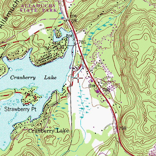 Topographic Map of Ghost Pony Brook, NJ