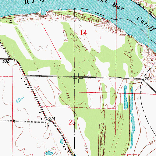 Topographic Map of United States Fish and Wildlife Holla Bend National Wildlife Refuge Park Security, AR