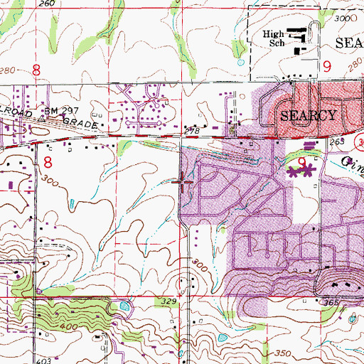 Topographic Map of Northstar Emergency Medical Service - Searcy Station 2, AR