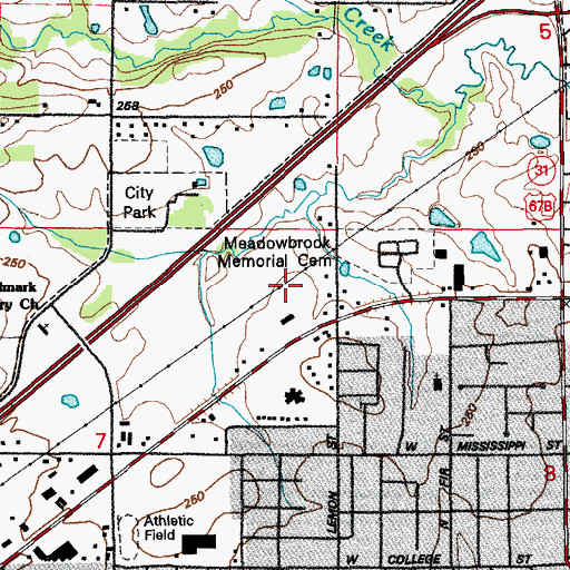 Topographic Map of Northstar Emergency Medical Service Beebe Station, AR