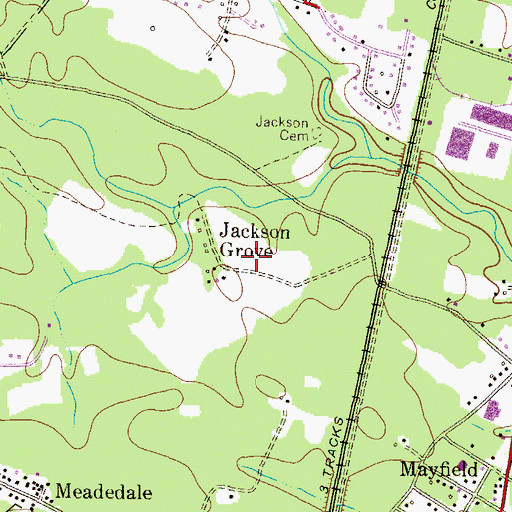 Topographic Map of Seven Oaks Elementary School, MD
