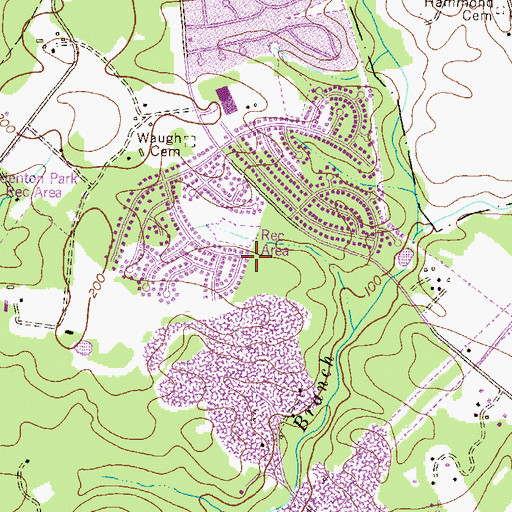Topographic Map of School of the Incarnation Elementary School, MD