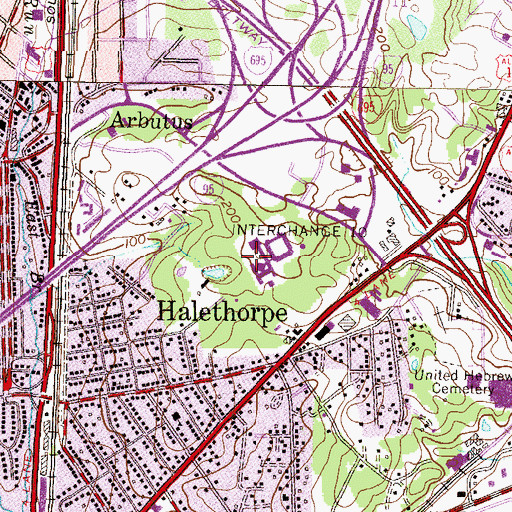 Topographic Map of Good Shepherd School, MD