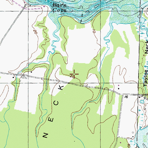 Topographic Map of Nanjemoy Creek Environmental Education Center, MD