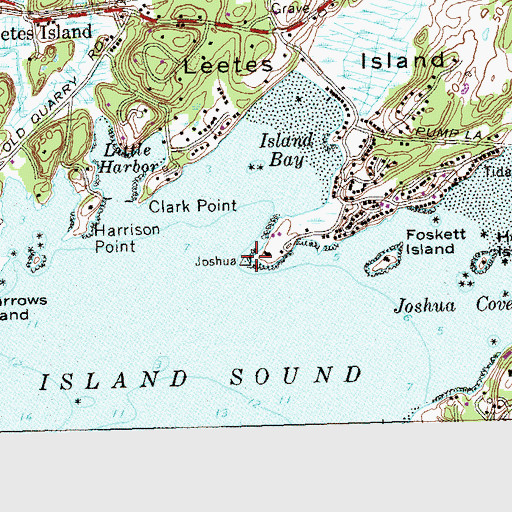 Topographic Map of Joshua Point, CT