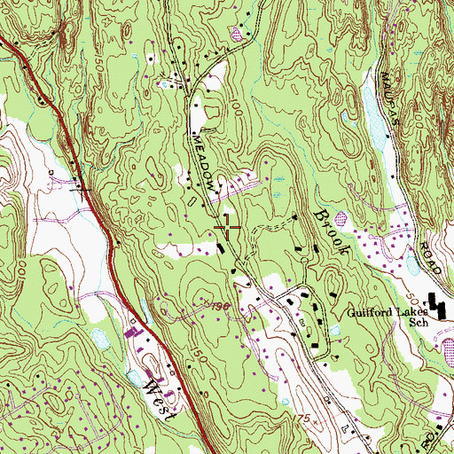 Topographic Map of Town of Guilford, CT