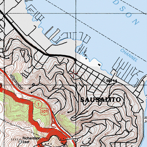 Topographic Map of Central School, CA