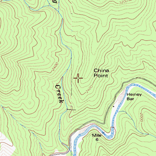 Topographic Map of China Point, CA