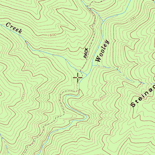 Topographic Map of Deer Lick Creek, CA