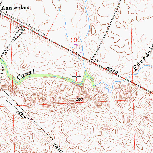 Topographic Map of Edendale Creek, CA