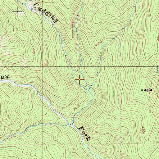Topographic Map of Franks Valley, CA