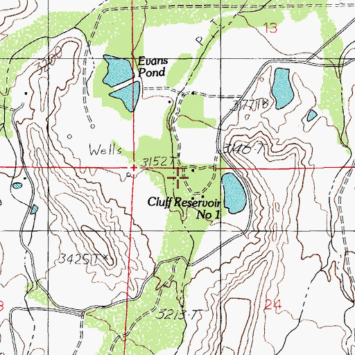 Topographic Map of Arizona Game and Fish Region Number Seven Office, AZ
