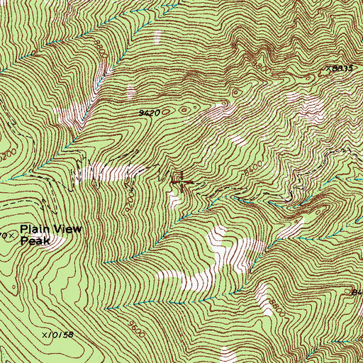 Topographic Map of Gibson Canyon - Deadman Hiline Trail, AZ