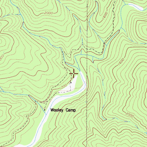 Topographic Map of Haypress Creek, CA