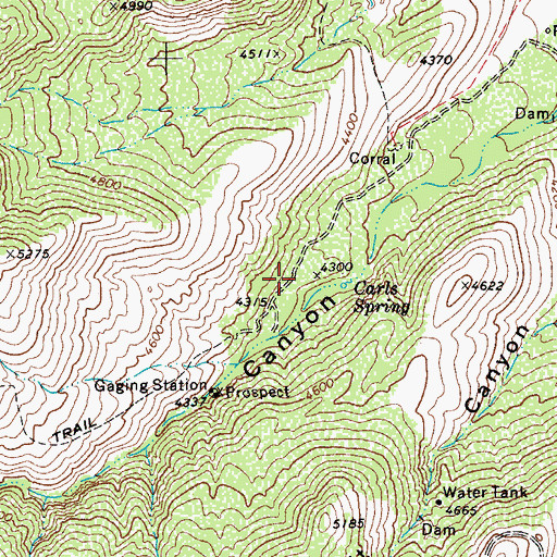 Topographic Map of Marijilda Picnic Grounds, AZ