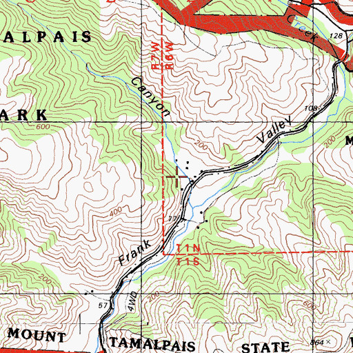 Topographic Map of Kent Canyon, CA