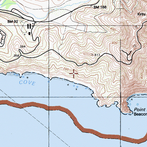 Topographic Map of Marin Headlands State Park, CA