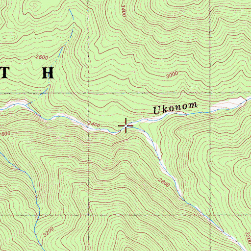 Topographic Map of McCash Fork, CA