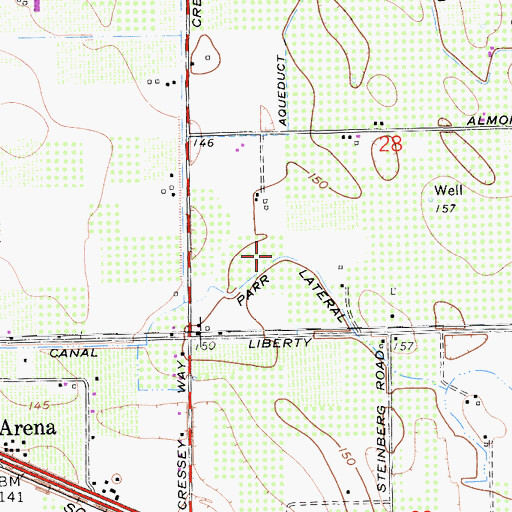 Topographic Map of Parr Lateral, CA