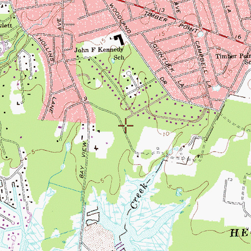 Topographic Map of Deer Run, NY