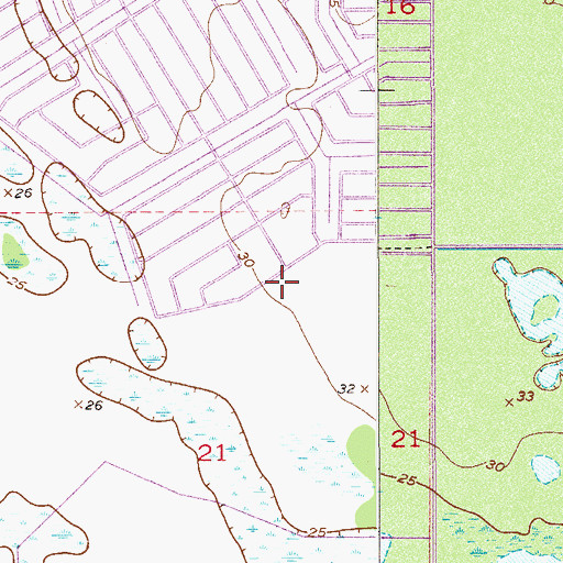 Topographic Map of Palm Bay Fire Department Station 4, FL