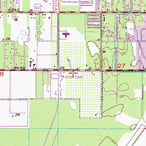 Topographic Map of Indian River County Sheriff's Office, FL