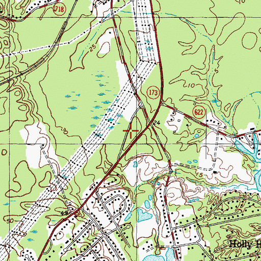 Topographic Map of York County Department of Fire and Life Safety, VA