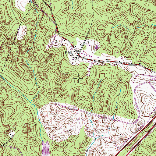 Topographic Map of LifeEvac II, VA