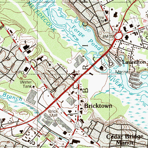 Topographic Map of Saint Thomas Christian Academy, NJ