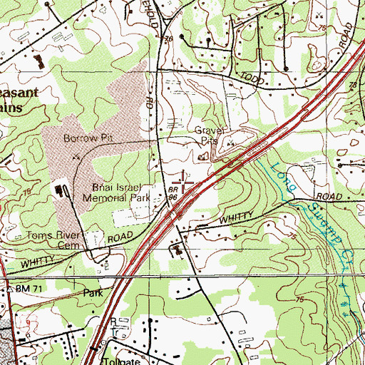 Topographic Map of Grace and Peace Academy and Preschool, NJ