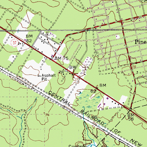 Topographic Map of Hilltop Nursery and Kindergarten School, NJ