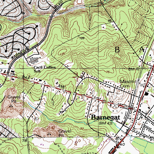 Topographic Map of Robert L Horbelt Elementary School, NJ