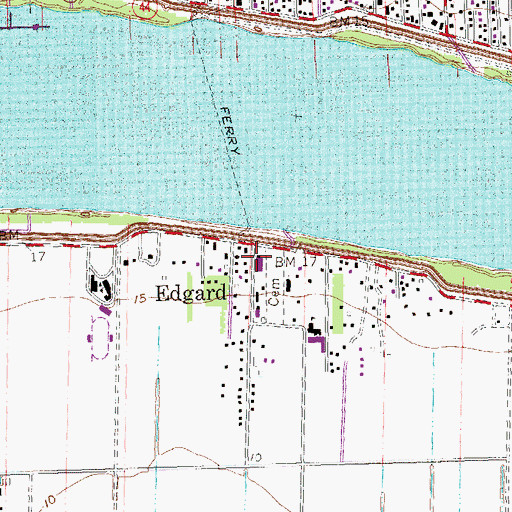 Topographic Map of Saint John Parish Police Jury, LA