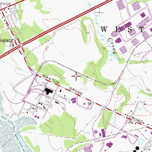 Topographic Map of Forest Park Corporate Center, NJ