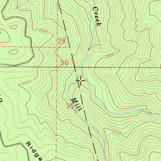 Topographic Map of Domingo Creek, CA